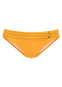 s.Oliver Bikini-Hose -Rome, mit Umschlagbund Gelb, Größe 34