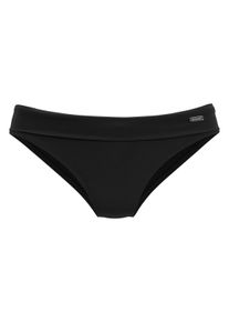 Bench. Bench Bikini-Hose -Perfect, mit Breitem Umschlagbund Schwarz, Größe 38