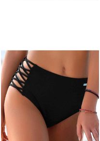 Bench. Bench Highwaist-Bikini-Hose -Perfect, Gekreutzte Bänder Schwarz, Größe 36
