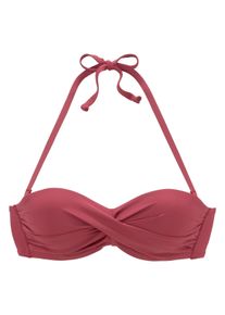 s.Oliver Bügel-Bandeau-Bikini-Top -Rome, In Wickeloptik Rot, Größe 34
