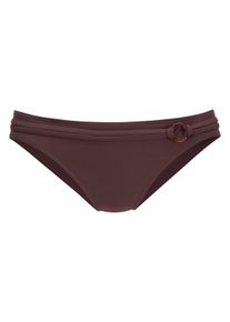 s.Oliver Bikini-Hose -Rome, mit Ziergürtel Braun, Größe 36