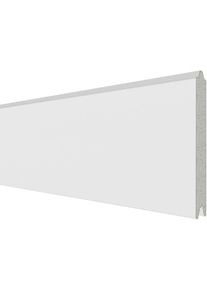 TraumGarten Sichtschutzzaun SYSTEM ALU PLUS Einzelprofil Weiß Sichtschutz Steckzaun Lamellenzaun, 178 cm