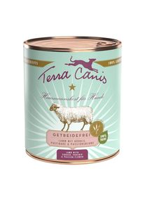 6x 800g Getreidefrei Getreidefrei Lamm mit Kürbis, Pastinake & Passionsblume Terra Canis Nassfutter für Hunde