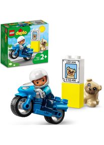 Lego® Konstruktionsspielsteine »Polizeimotorrad (10967), Lego® DUPLO«, (5 St.), Made in Europe