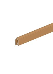 TraumGarten Sichtschutzzaun SYSTEM Startprofil unten / Design-Profil ALU Lärche, 179 cm