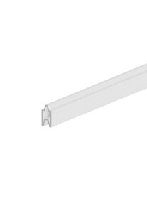 TraumGarten Sichtschutzzaun SYSTEM Startprofil unten / Design-Profil ALU Weiß, 179 cm