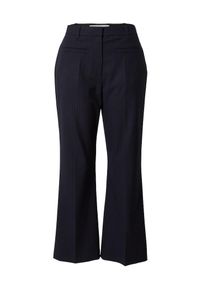 3.1 Phillip Lim, Femmes Pantalon à plis, bleu marine / bleu-gris