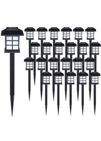 Monzana® LED Solarleuchten 24er-Set Schwarz