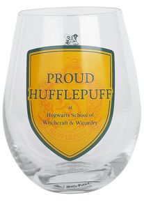 Harry Potter Hufflepuff Trinkglas durchsichtig