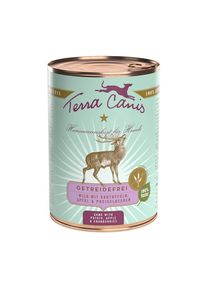 6x 400g Getreidefrei Wild mit Kartoffeln, Apfel & Preiselbeeren Terra Canis Nassfutter für Hunde