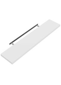 Casaria® Wandregal Schweberegal 110cm weiß + Halterung