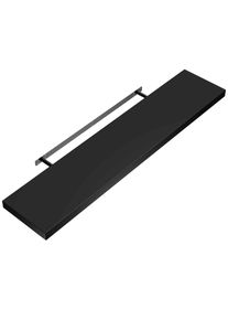 Casaria® Wandregal Schweberegal 110cm schwarz + Halterung