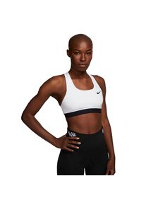 Nike Damen Swoosh Medium-Support Non-Padded Sports Bra weiß