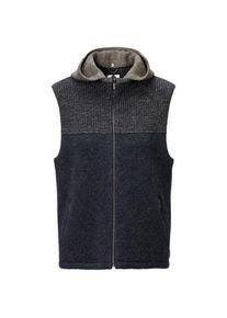 STAPF Herren-Strick-Walkweste Blauschwarz M