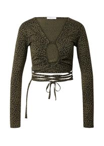 ABOUT YOU Shirt 'Sarah' Damen, khaki / schwarz, Größe 40