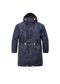 Manifattura Ceccarelli Herrenparka gef&uuml;ttert Dunkelblau 56