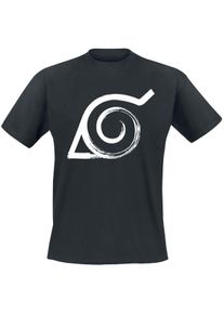 Naruto Shippuden - Konoha T-Shirt schwarz