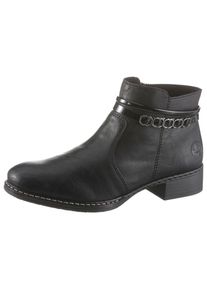 Rieker Stiefelette, mit modernem Zierriemchen schwarz 40 In eleganter Optik