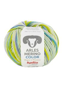 Arles Merino Color Katia, Gelb/Grün/Mauve, aus Wolle