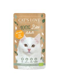 24x 100g Bio Huhn Cat's Love Katzenfutter Nass
