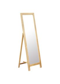 vidaXL Standspiegel 48 x 46,5 x 150 cm Massivholz Eiche