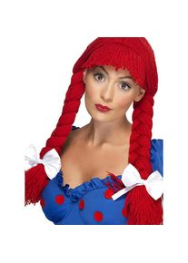 Smiffys Rote Puppenkopf Per&uuml;cke