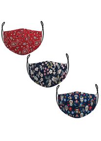 maskworld Stoffmasken Sparpack Muster - 3 Stück