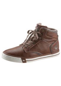 Mustang Shoes Sneaker, mit Innenreißverschluss braun 42 cognac-used Modischer High Top Sneaker