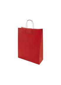 Papiertragetasche FRESH, rot, LxBxH 320 x 130 x 425 mm, 100 g/m&sup2;, VE 250 Stk, ab 10 VE ratioform
