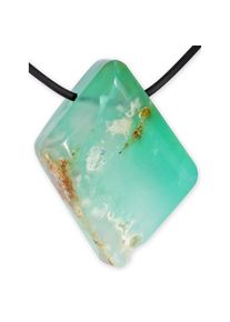 Adelia´s ADELIA´S Kettenanhänger »ChrysoprasChrysopras Edelstein Anhänger«, Steinschmuck ist Naturschmuck bunt Maße : 35 / 28 mm