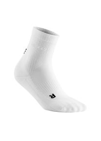 CEP Damen Classic All White Socks Mid Cut weiß
