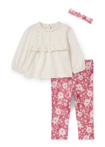 C&Amp;A Baby-Outfit-3 teilig, Pink, Größe: 68
