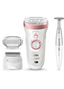 Braun Epilierer »Silk-épil 9 9-890«, 4 St. Aufsätze, für Frauen für eine langanhaltende Haarentfernung rosegold