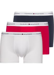 Tommy Hilfiger 3p Trunk Boxer Herren - bunt - Gr. S - Baumwolle/Elastan
