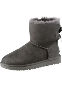 UGG Australia Ugg Mini Bailey Bow Ii Stiefel Damen - grau - Gr. 39 - Leder