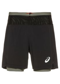 asics Fujitrail Funktionsshorts Herren - schwarz - Gr. XL - Polyamid/Elastan
