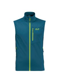 Jack Wolfskin Highest Peak Softshell Weste Herren - blau - Gr. M - Polyester