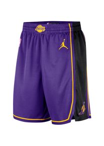 Nike Los Angeles Lakers Basketball-Shorts Herren - lila - Gr. L - Polyester