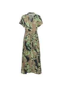 Iriedaily Blossy Maxikleid Damen - beige - Gr. L - Viskose