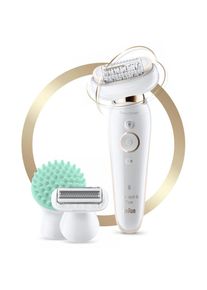 Braun Epilierer »Silk-épil 9 Flex 9020«, flexibler Kopf goldfarben Inklusive Rasieraufsatz für die empfindlichen Bereiche