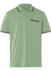 Herren Kurzarm-Poloshirt eucalyptus
