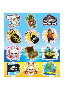 Henbrandt 12 Sticker Furchtlose Piraten