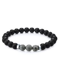 True Rebels, Hommes Bracelet, gris / noir / argent