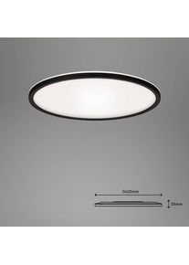 Briloner LED-Deckenlampe Slim smart schwarz dim CCT Ø 42 cm