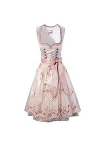Andreas Gabalier Kollektion Dirndl, (2 tlg.), Damen, midi mit bestickter Schürze und Blüten im 3D Effekt beige 34 N-Gr Kleider