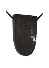 Adelia´s ADELIA´S Kettenanhänger »Basalt Edelstein Anhänger«, Steinschmuck ist Naturschmuck silberfarben silber Maße : 47 / 29 mm