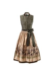 Country Line Dirndl, (2 tlg.), Damen, midi mit Samtkragen grün 34 N-Gr Kleider