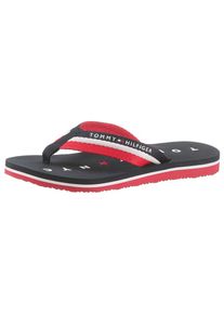 Tommy Hilfiger Zehentrenner »Mellie 13«, mit Logo ausf der Laufsohle bunt 37 blau-weiß-rot Modischer Begleiter für Strand und Badeurlaub