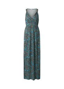 Lascana Maxikleid Damen, beige / türkis / schwarz, Größe 36