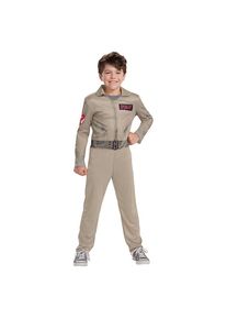 maskworld Ghostbusters - Spengler Kost&uuml;m f&uuml;r Kinder | Halloween Kost&uuml;m f&uuml;r Kinder | Gr&ouml;&szlig;e: 110-116 | Farbe: Beige